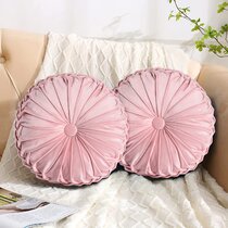 Long round sales decorative pillows